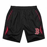 Men's Boston Red Sox Black Red Stripe MLB Shorts,baseball caps,new era cap wholesale,wholesale hats